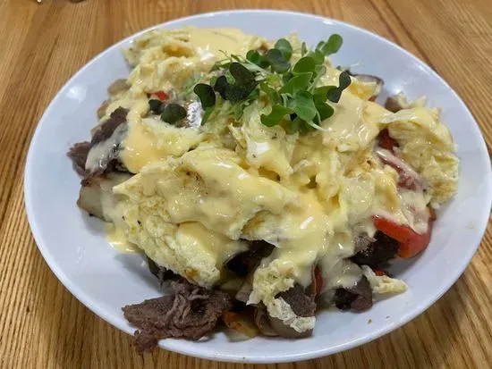 Steak Bomb Breakfast Bowl