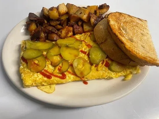 Cheeseburger Omelet