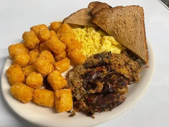 House Smoked Brisket Hash and Eggs