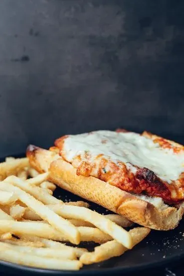 Eggplant Parmigiana Sandwich