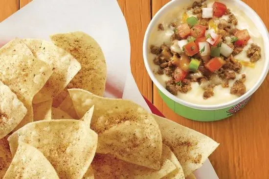 Chips & Queso with Chorizo