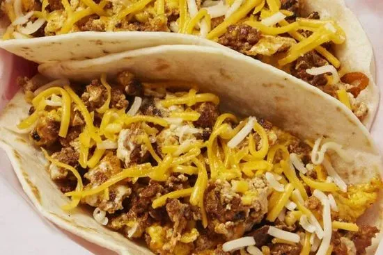 Chorizo, Egg, & Cheese Taco