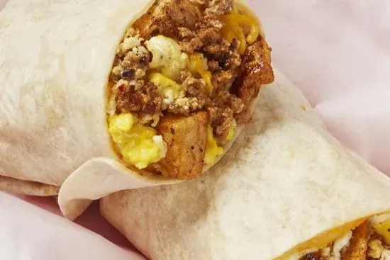 Chorizo, Potatoes, Egg, & Cheese Burrito