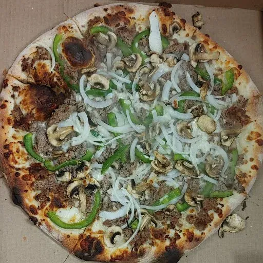 Steak Bomb Pizza