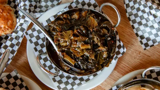 Low & Slow Collard Greens With Pork Belly - Half