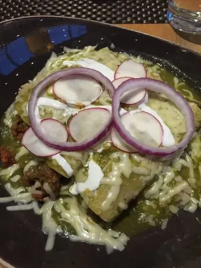 Salsa Verde Enchiladas (gf)