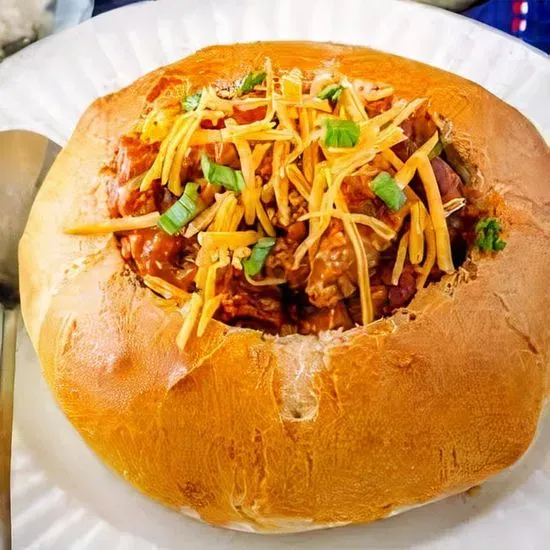 Sourdough Bread Bowl with Chili