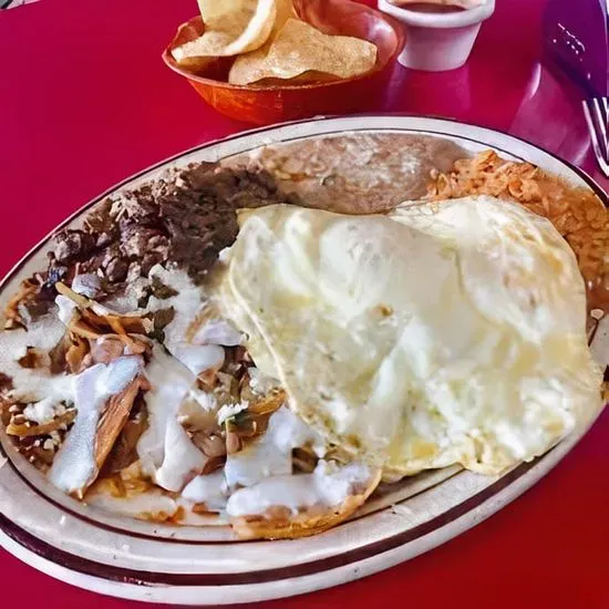 Carne Asada with Chilaquiles