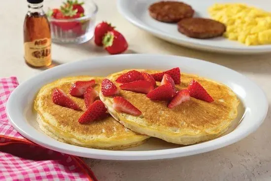 Fresh Strawberry Pancake Plate