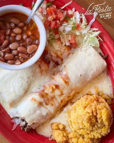 Queso Brisket Enchiladas