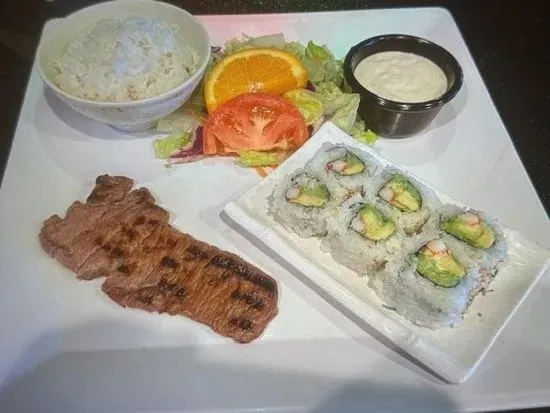 Lunch Combo 2. California Roll & Beef Teriyaki (Lunch only)