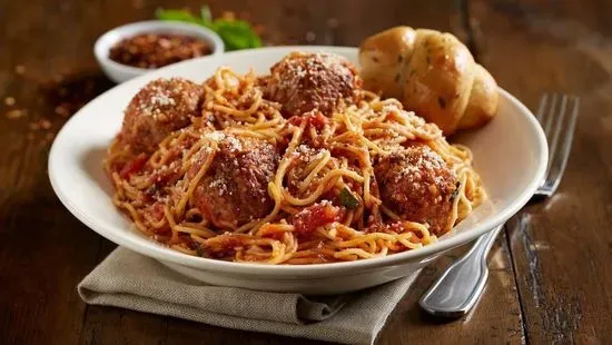 Jumbo Spaghetti And Meatballs