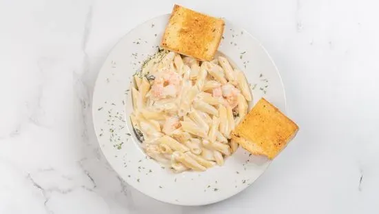 Shrimp Alfredo & Spinach