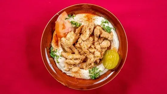 Hummus with Shawarma