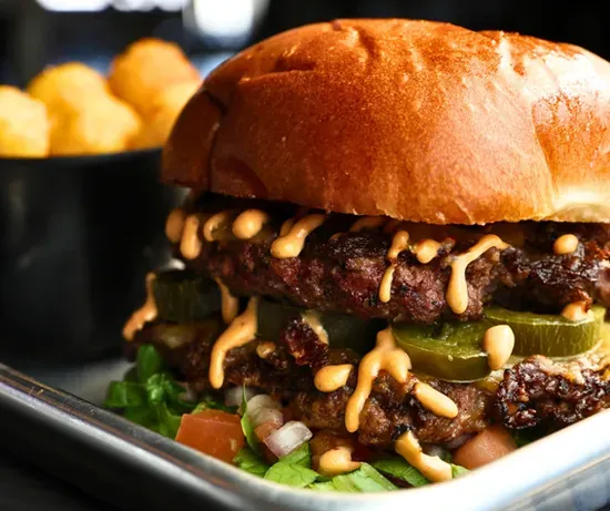Stache Smash Burger