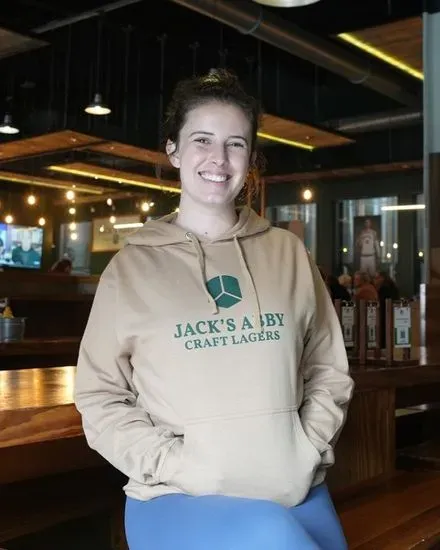 Jacks Abby Logo Hoodie Tan