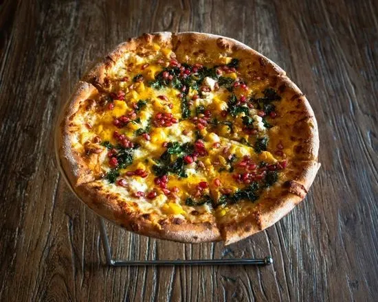 Kale Sweet Potato Butternut Squash Pizza