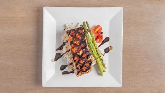 Fresh Lemon & Balsamic Glazed Grilled Salmon