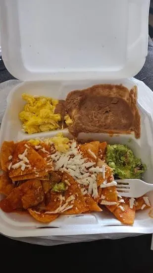 Chilaquiles plate