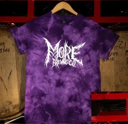 Tye-Dye Purple and Black Metal Tee