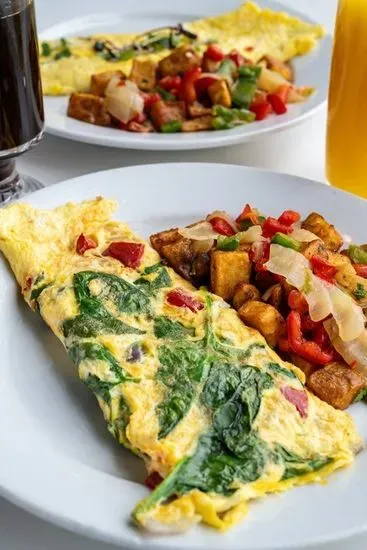 Spinach and Goat Cheese Omelet