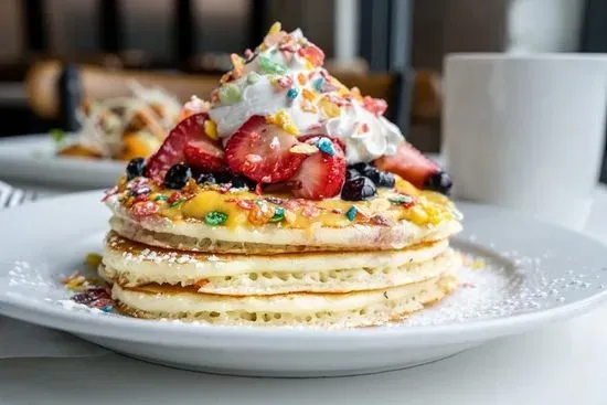 Fruity Pebble Pancakes