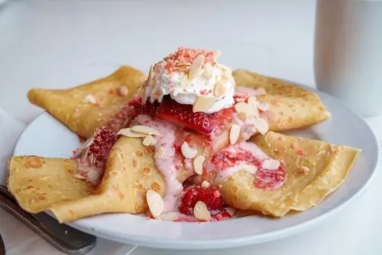 Strawberry Stuffed Crepe