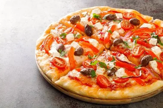 Greek Pizza- No Sauce