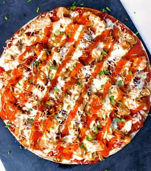 Buffalo Chicken Pizza- No Sauce