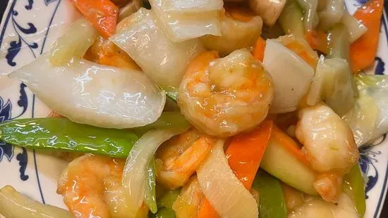 Shrimp with Vegetables / 虾杂菜