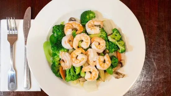 Q3. Steamed Shrimp with Vegetables