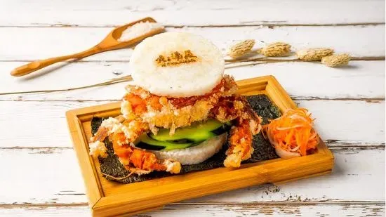 K4.soft Shell Crab Rice Burger