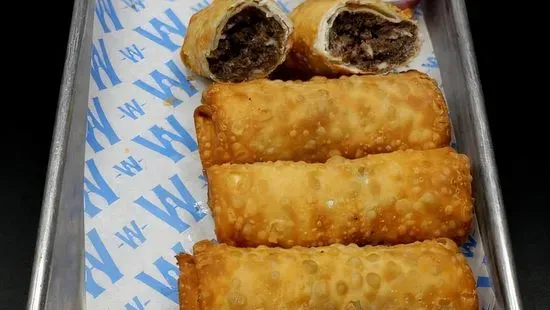 Philly Cheese Steak Egg Rolls