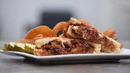 Pulled Pork Grilled Cheese