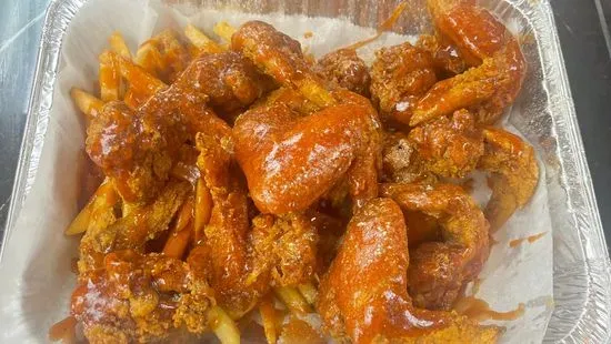 12 pcs of wings meal with fries 