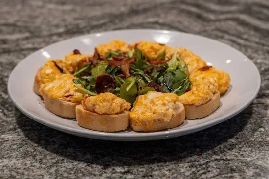 Pimiento Cheese & Bacon Crostini