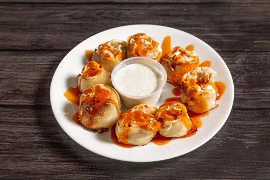 BUFFALO CHICKEN PIZZA ROLLS