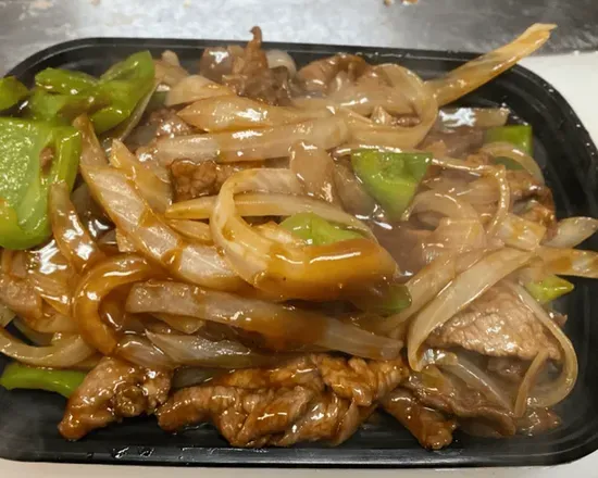 98. Pepper Steak with Onions / 青椒牛