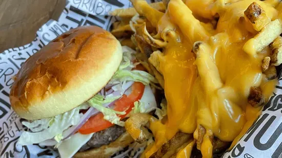 Cheese Burger and Cheese Fries