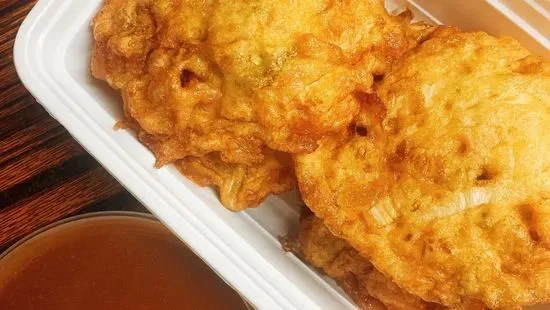 91. Shrimp Egg Foo Young