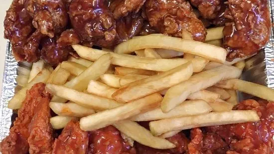 50 BUFFALO WINGS WITH FRIES 