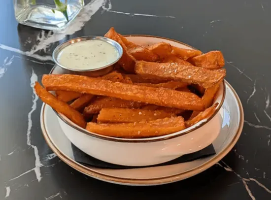 Sweet Potato Fries (With Garlic Cilantro)