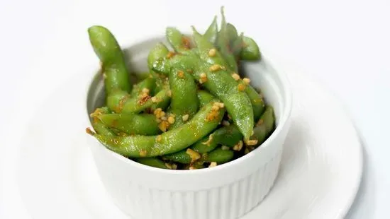 Spicy Garlic Edamame