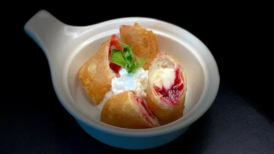 Raspberry Cheesecake Egg Rolls