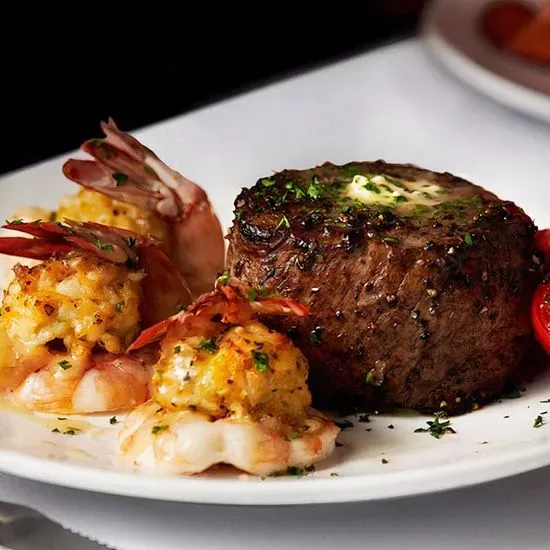 Filet Mignon & Crab Stuffed Shrimp