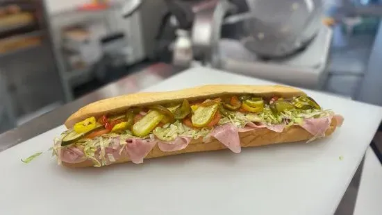 13. Ham, Turkey & Cheese  16"