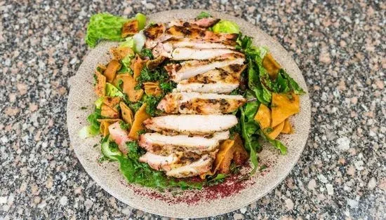 Fattoush Tawook Salad Lunch