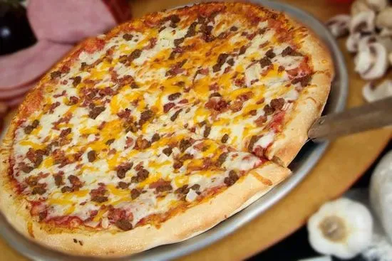 Small 10" Bacon Double Cheeseburger Pizza