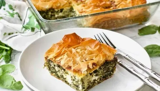 Spinach Pie with Rice