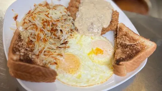 Country Fried Steak and 2 Eggs